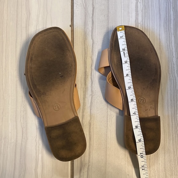 a new day. Tan Faux Leather 7.5 Sandals - Picture 2 of 3